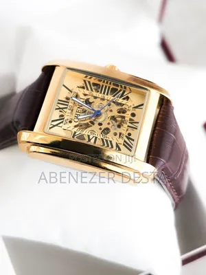 Chenxi 8816 Business Gentlemen Mechanical Watch, a Square, Gold-Toned