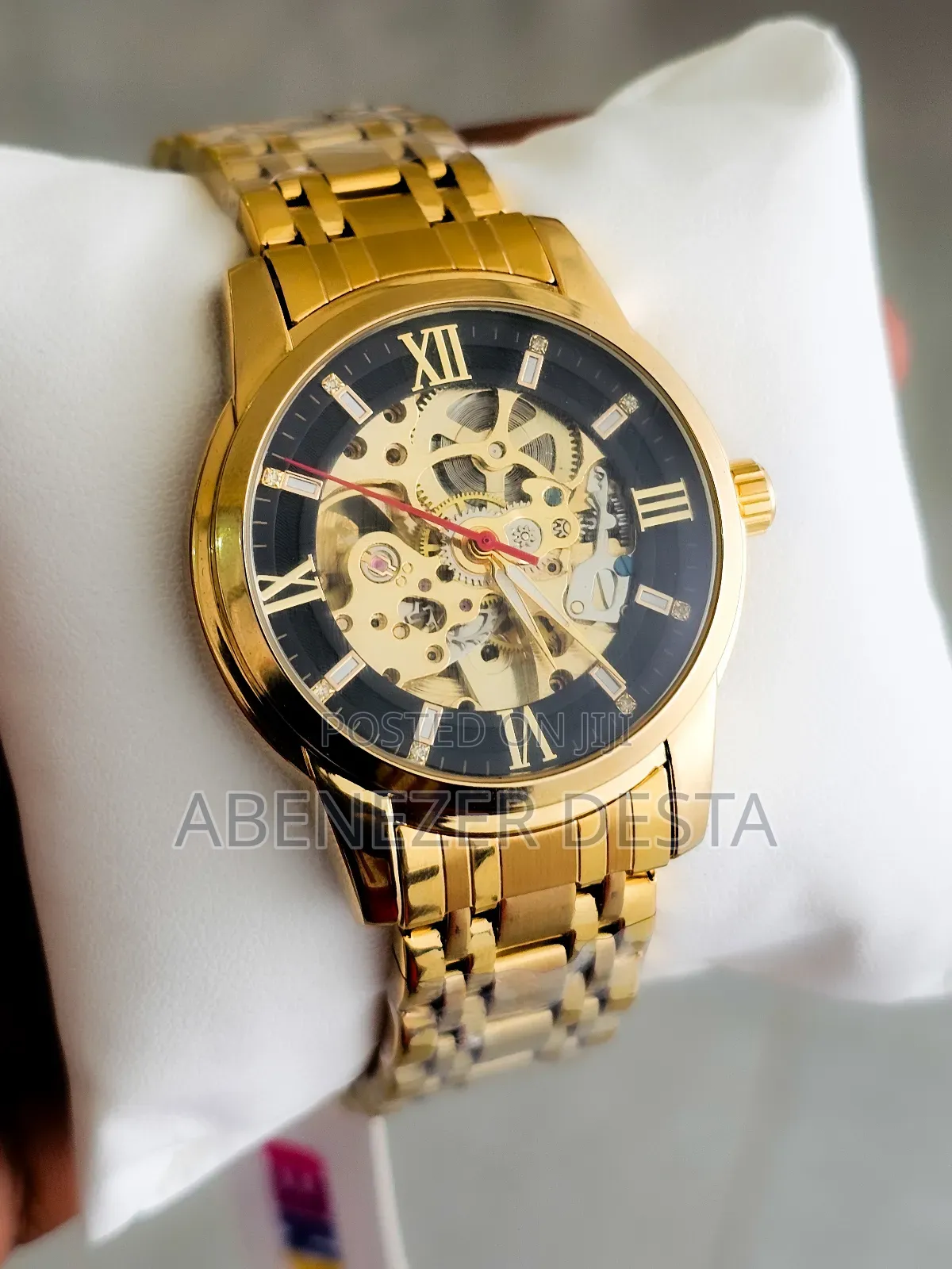 Skmei 9222 Automatic Mechanical Watch, Which Features a Golden