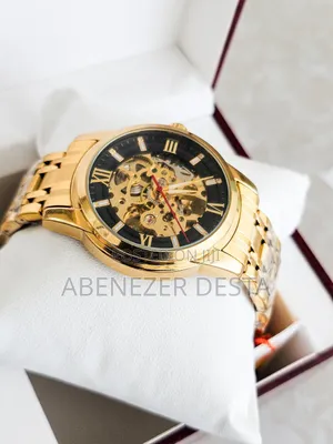 Skmei 9222 Automatic Mechanical Watch, Which Features a Golden