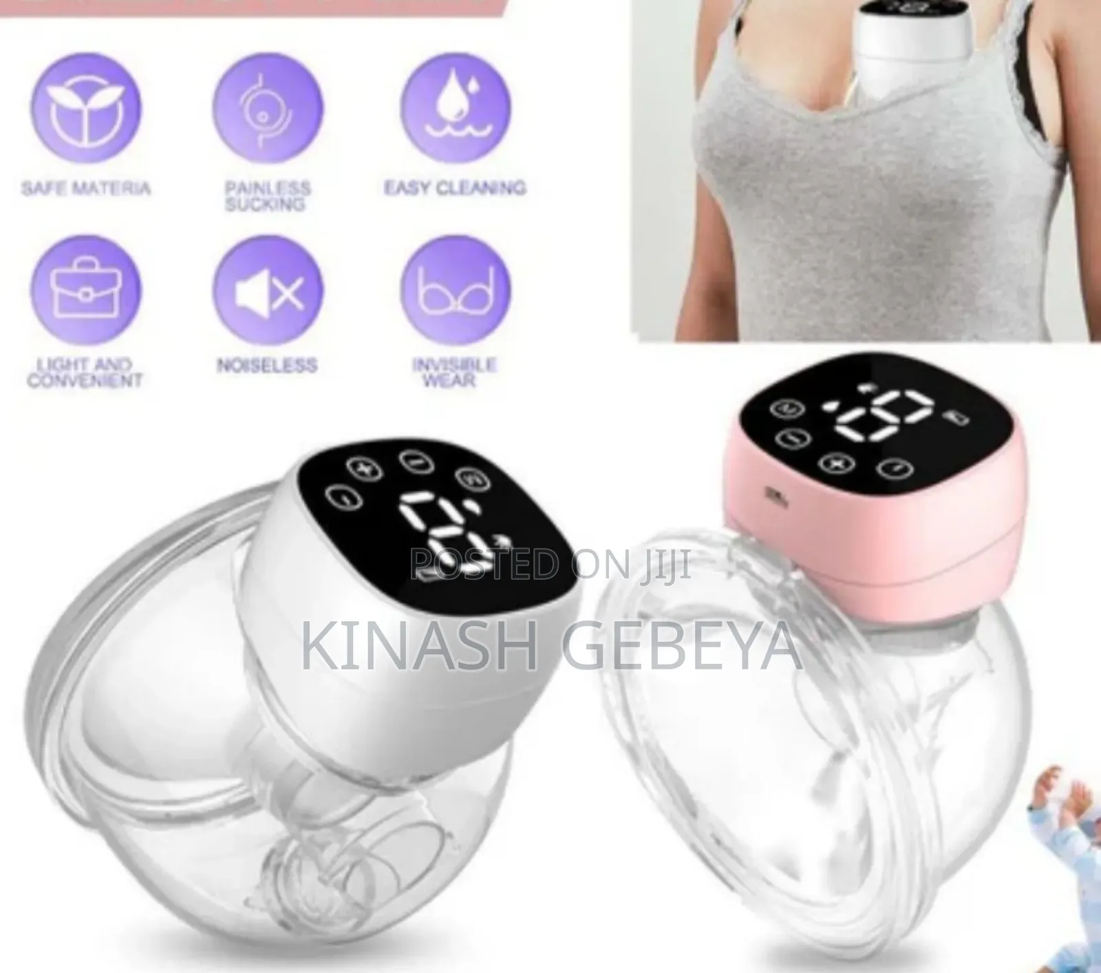 Wearable and Rechargeable High Quality Breast Pumper