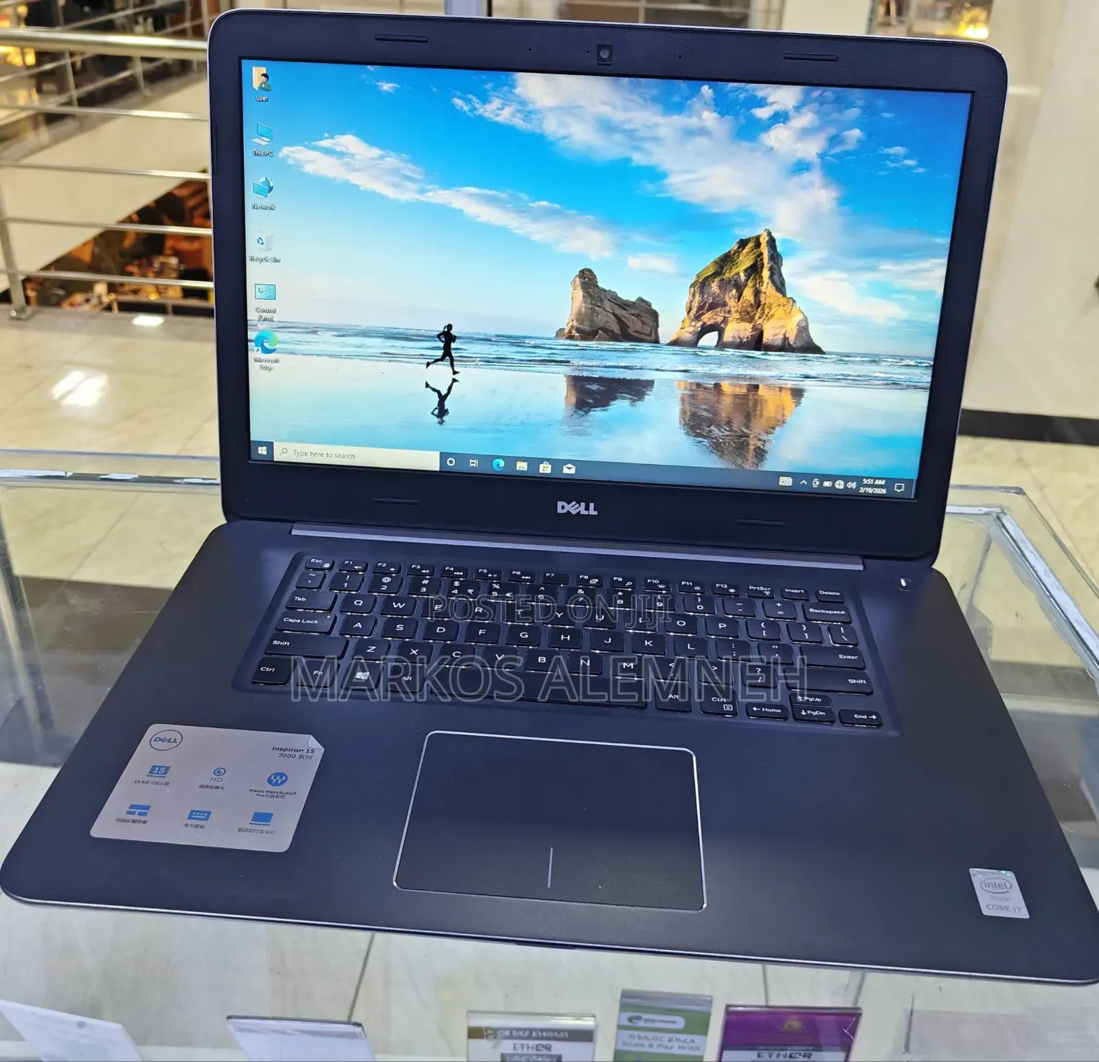 New Laptop Dell Inspiron 15 8GB Intel Core i7 HDD 1T