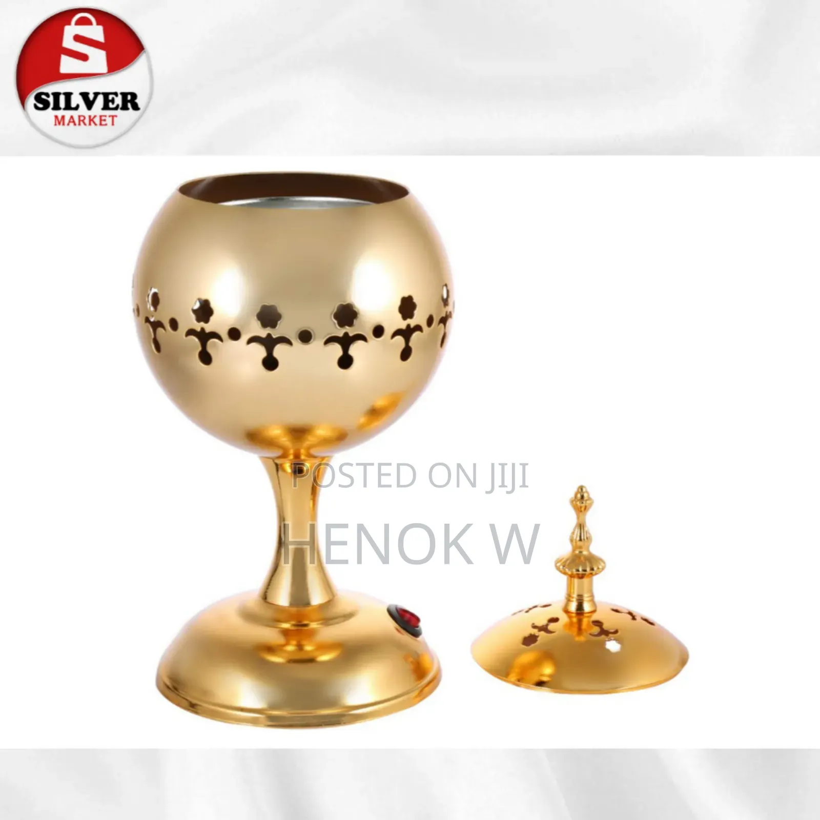 Luxury Gold Electric Bakhoor Incense Burner ( እጣን ማጨሻ ) ‎