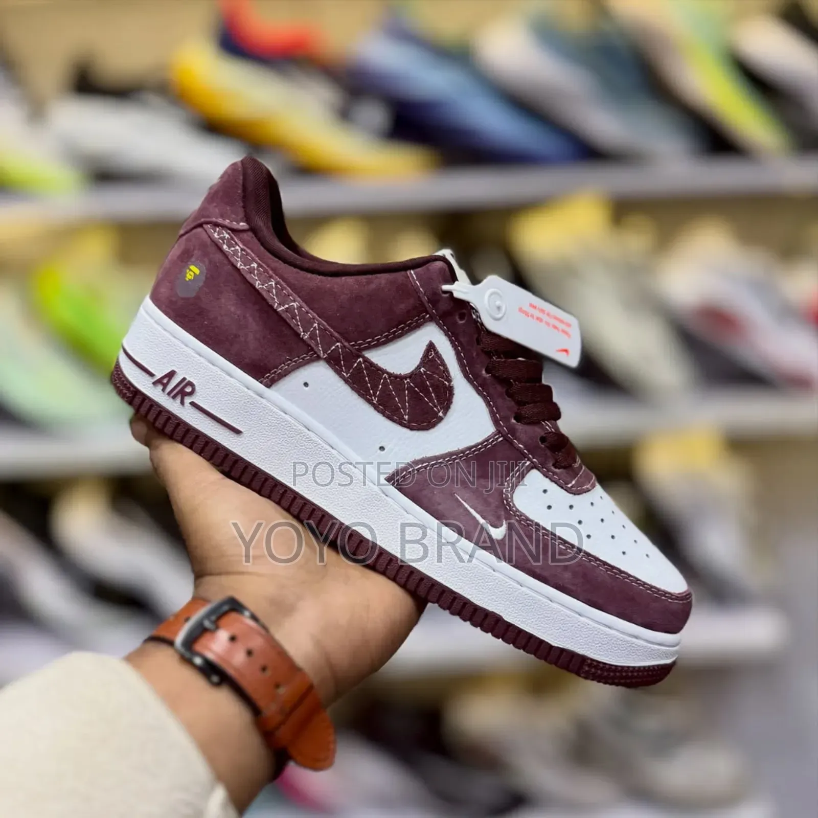 New Arrival Nike Air Force 1 Low Retro White/Brown Fashion Sneaker