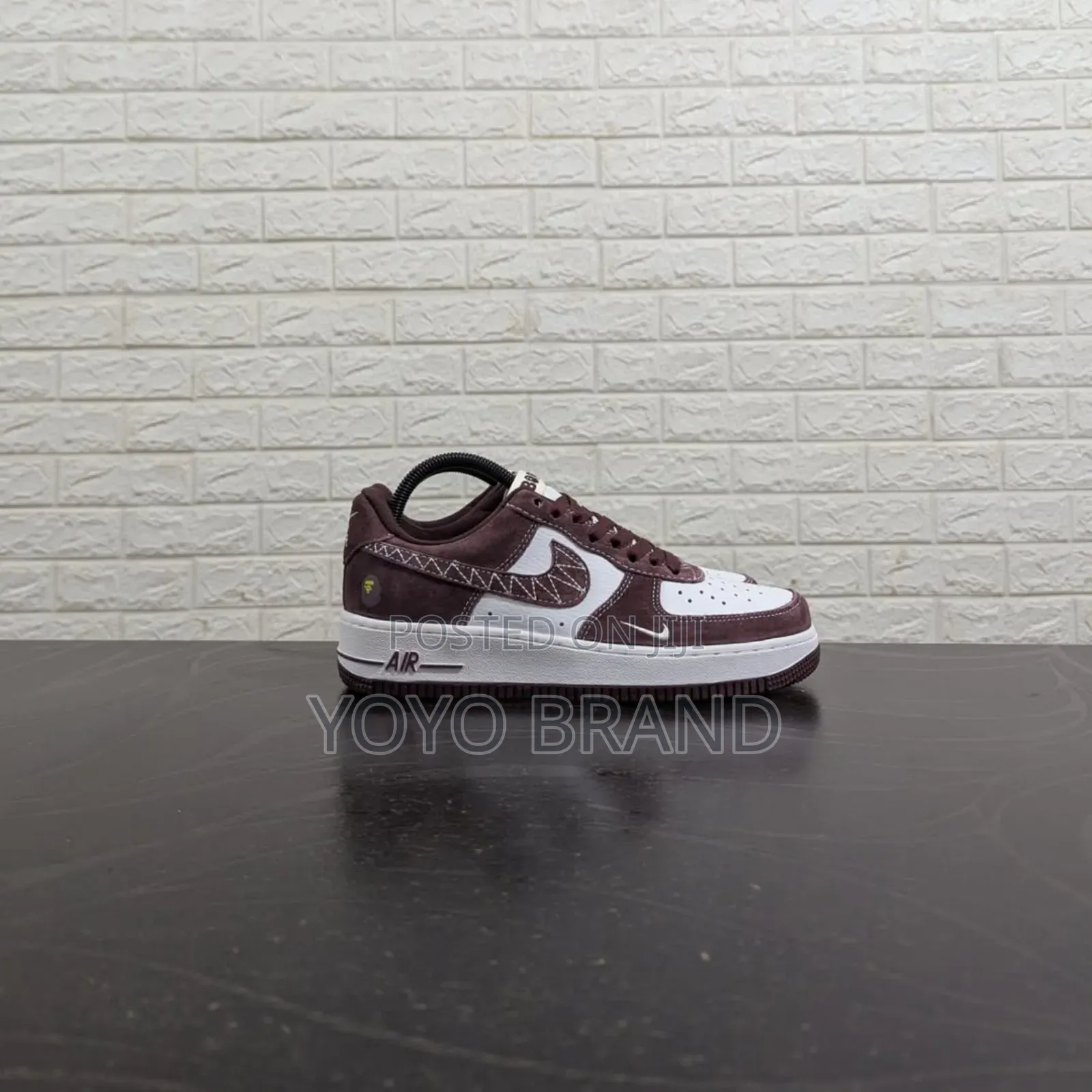 New Arrival Nike Air Force 1 Low Retro White/Brown Fashion Sneaker