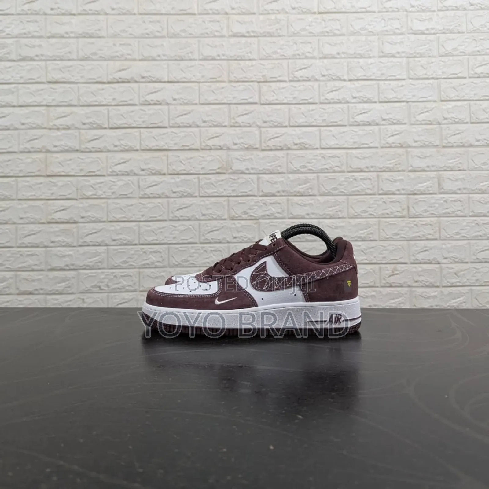 New Arrival Nike Air Force 1 Low Retro White/Brown Fashion Sneaker