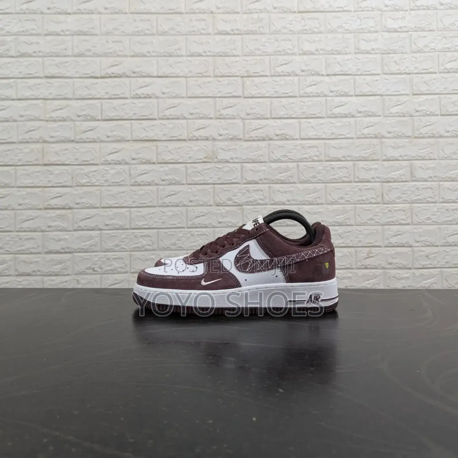 New Arrival Nike Air Force 1 Low Retro White/Brown Fashion Sneaker