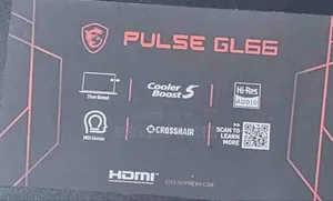 New Laptop MSI Pulse GL66 16GB Intel Core i7 SSD 512GB