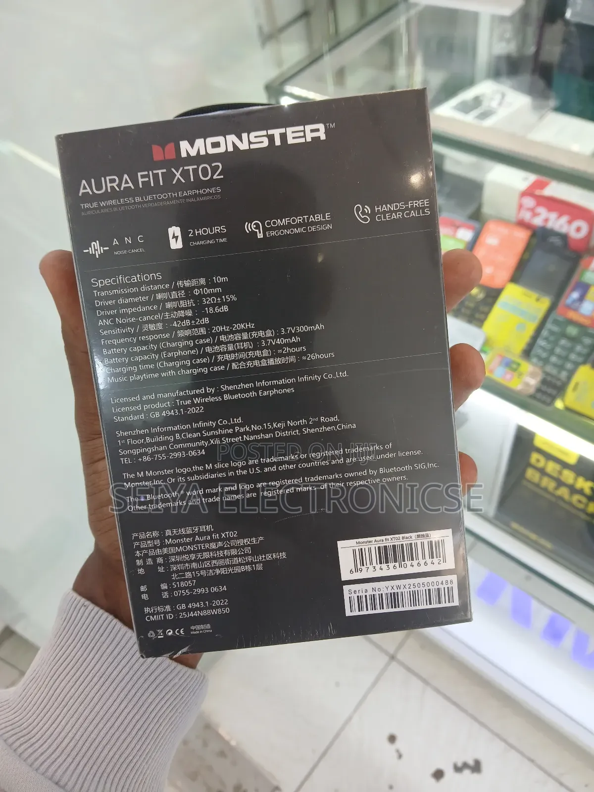 Monster Aura Fit Xt02 True Wireless Bluetooth Earphones.