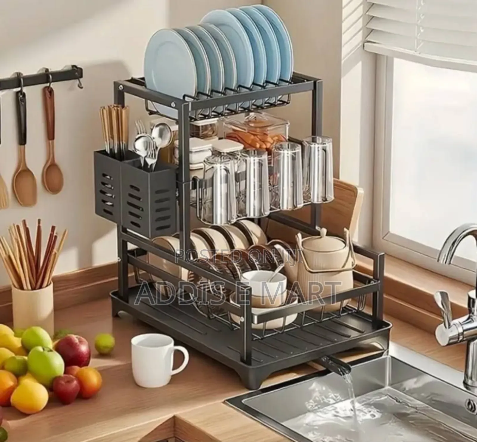 3 Tier Dish Drainer Rack