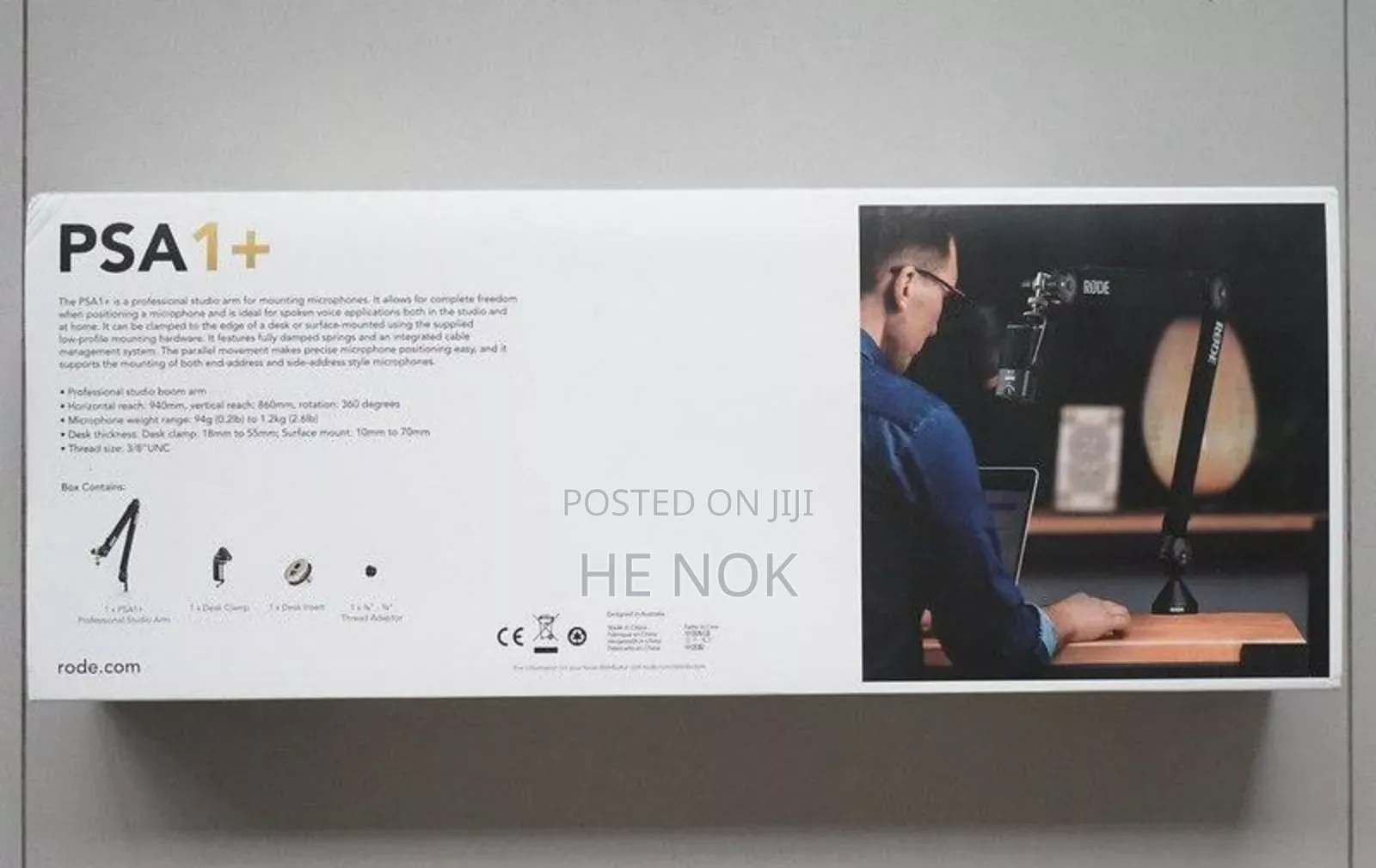 Rode Psa1+ Professional Studio Arm Stand (Rode Mic Stand)