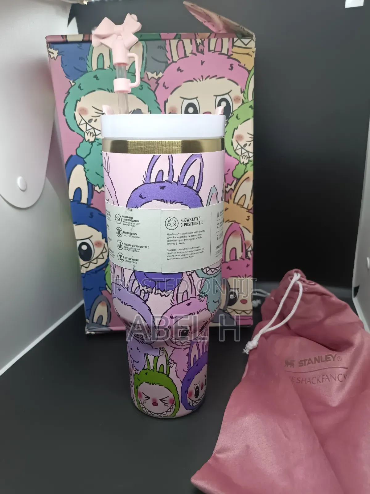 Cute Stanley Cup Thumbler | Labubu Collab