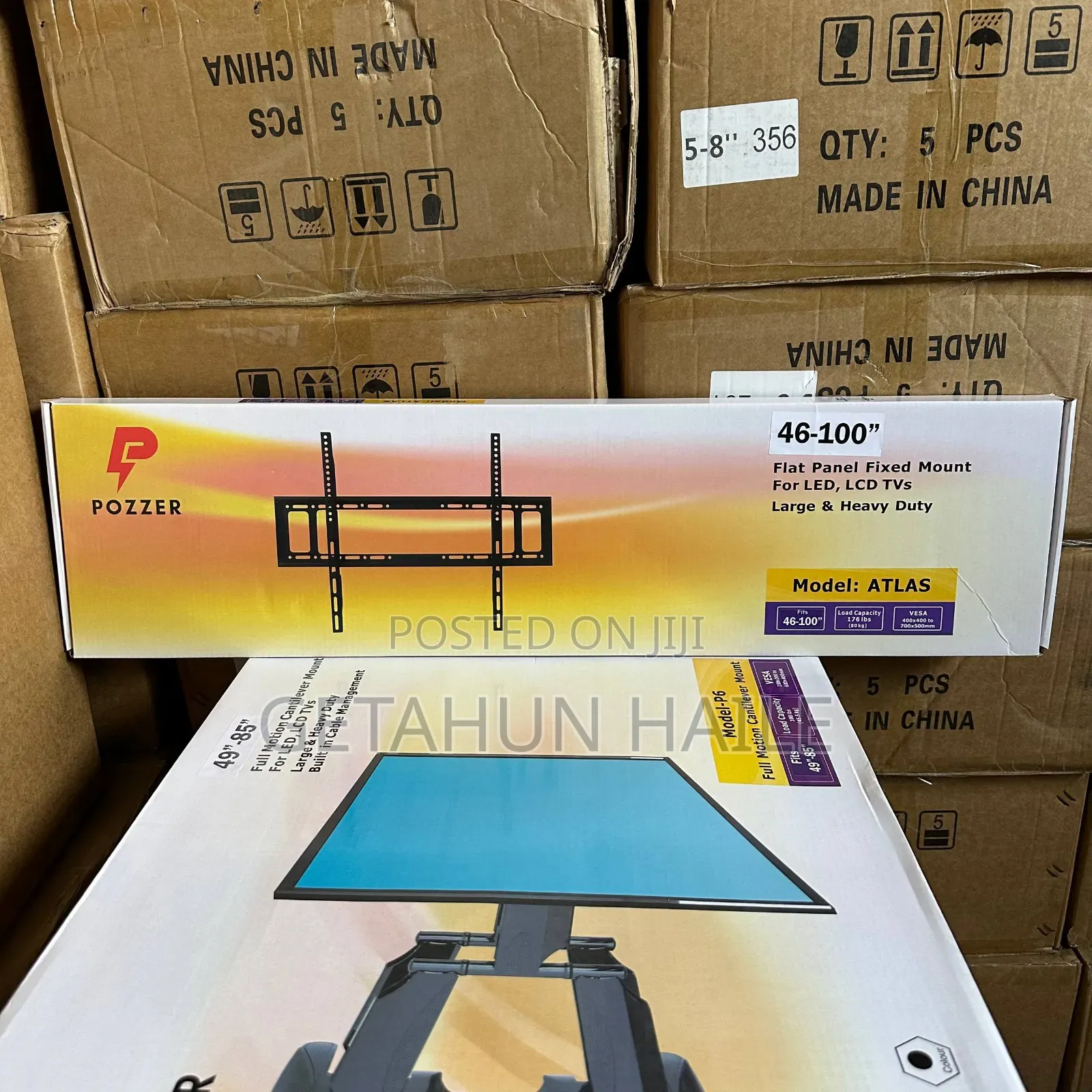 Pozzer Atlas Fixed Tv Wall Mount (ከ46-100 Inch Tv መስቀያ)