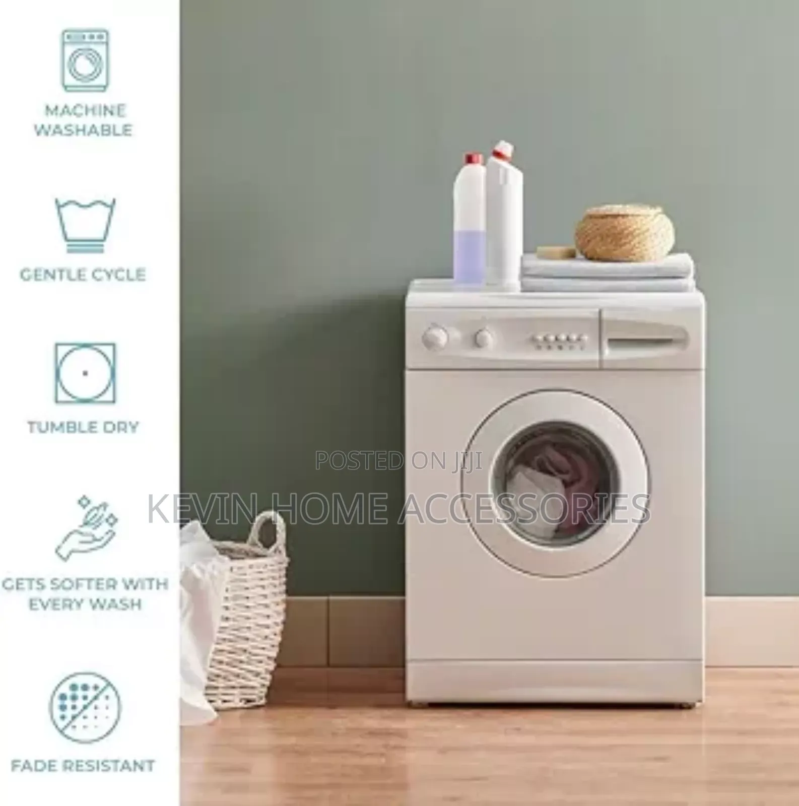 Premium Solid Stripes Bed Sheet Navy Blue