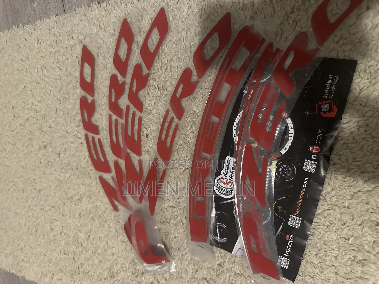 Car Tire Lettering Sticker