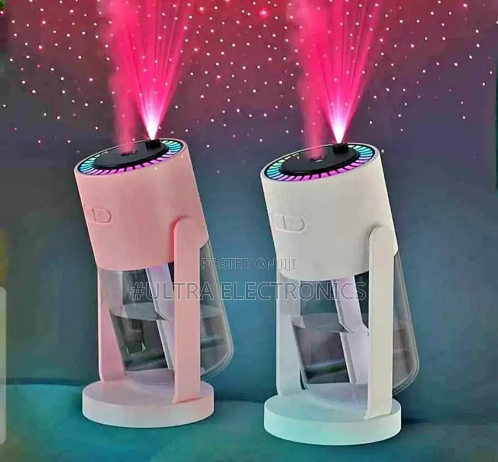 2-in-1 Desktop Usb Humidifier And Starry Sky Night Light Projector.