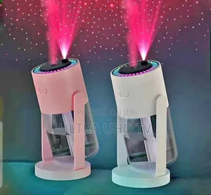 2-in-1 Desktop Usb Humidifier And Starry Sky Night Light Projector.