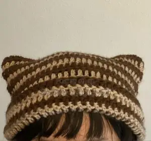 Handmade Crochet Cat Style Beanie Soft Stylish (Price Negotiable)