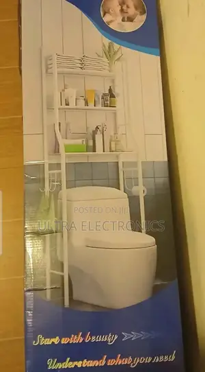 3-Tier Over-the-Toilet Storage Rack Designed to Maximize Bathroom