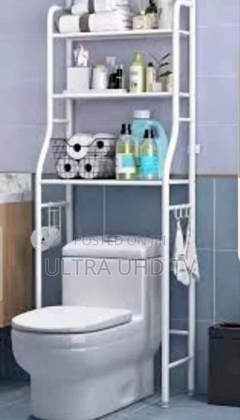 3-Tier Over-the-Toilet Storage Rack Designed to Maximize Bathroom