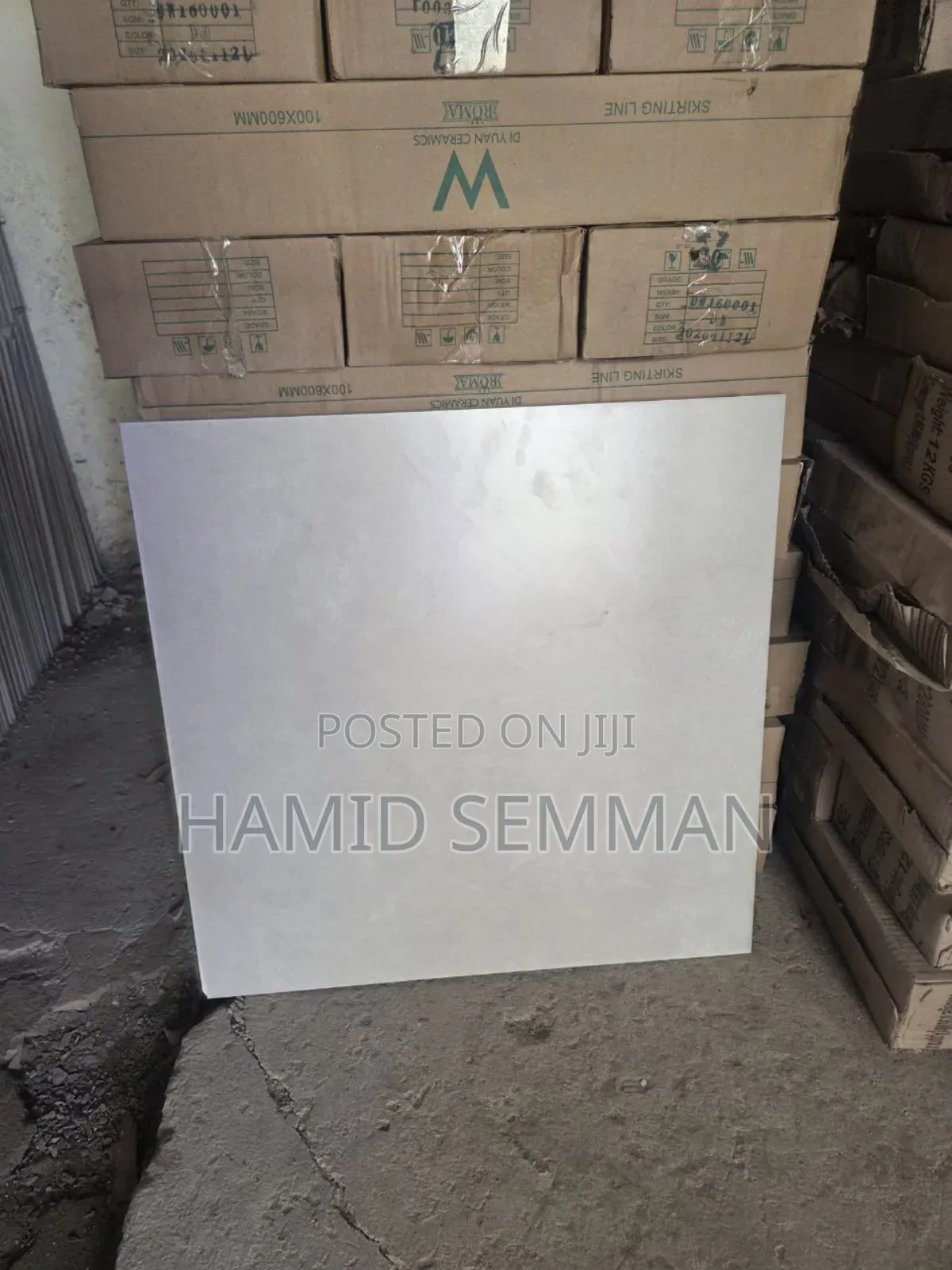 40x40 Ceramic Floor Tile – Light Cream Color