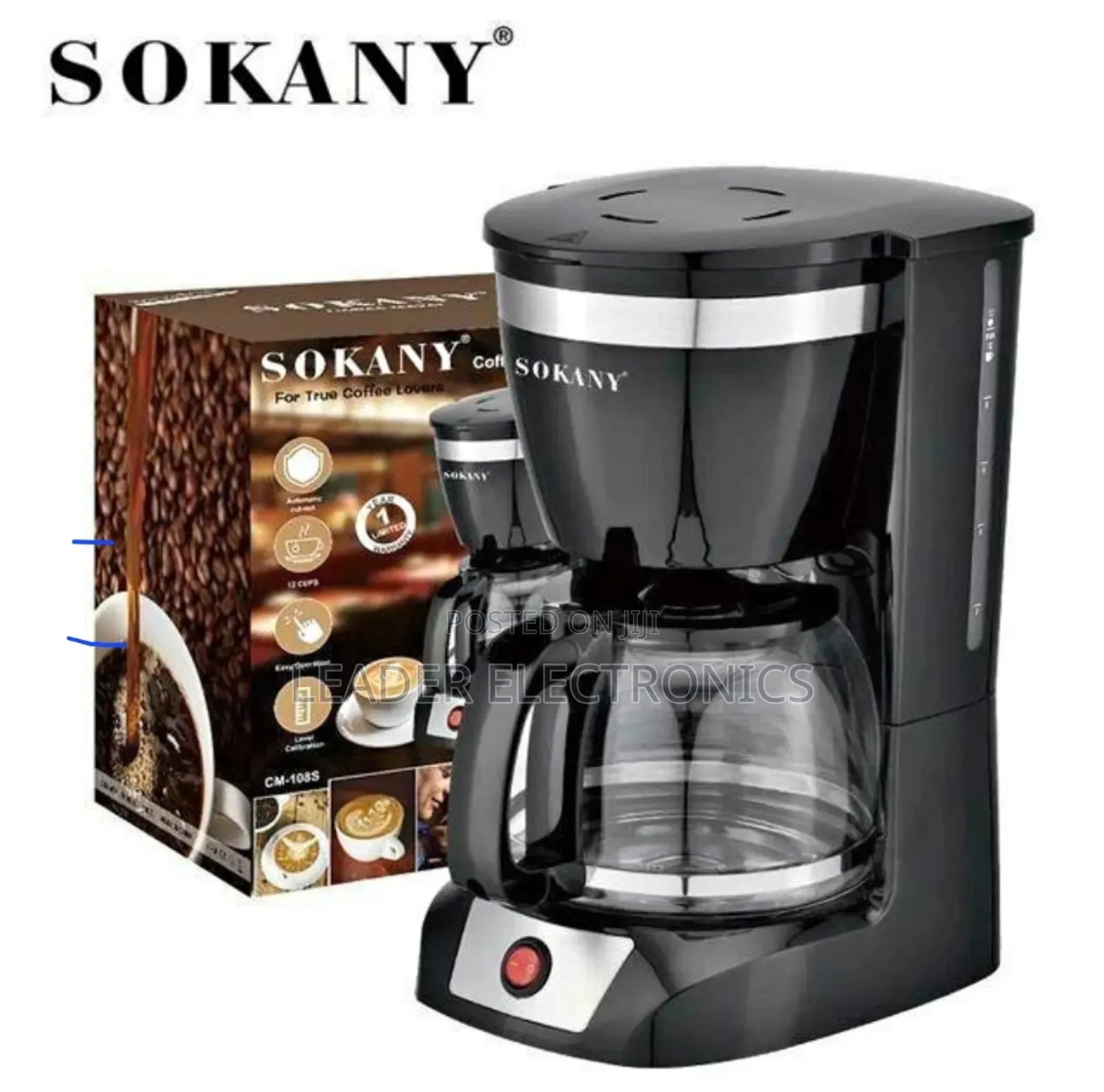 Sokany Coffee Maker – Fast Brewing | Keep-Warm | Stylish Design