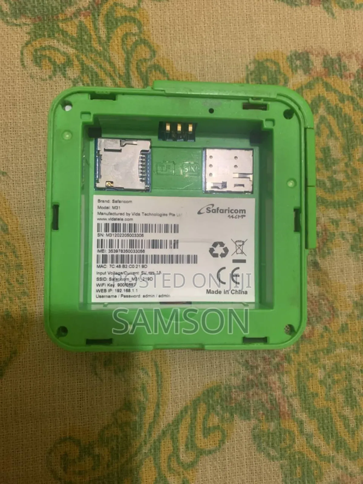 Used Mobile Wifi Router Safaricom M13 Call