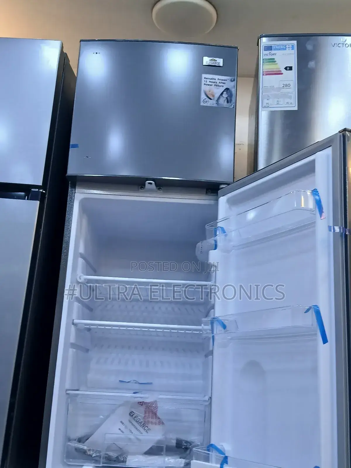 Elegance Refrigerator,202l Model Labeled "Elegance," Featuring