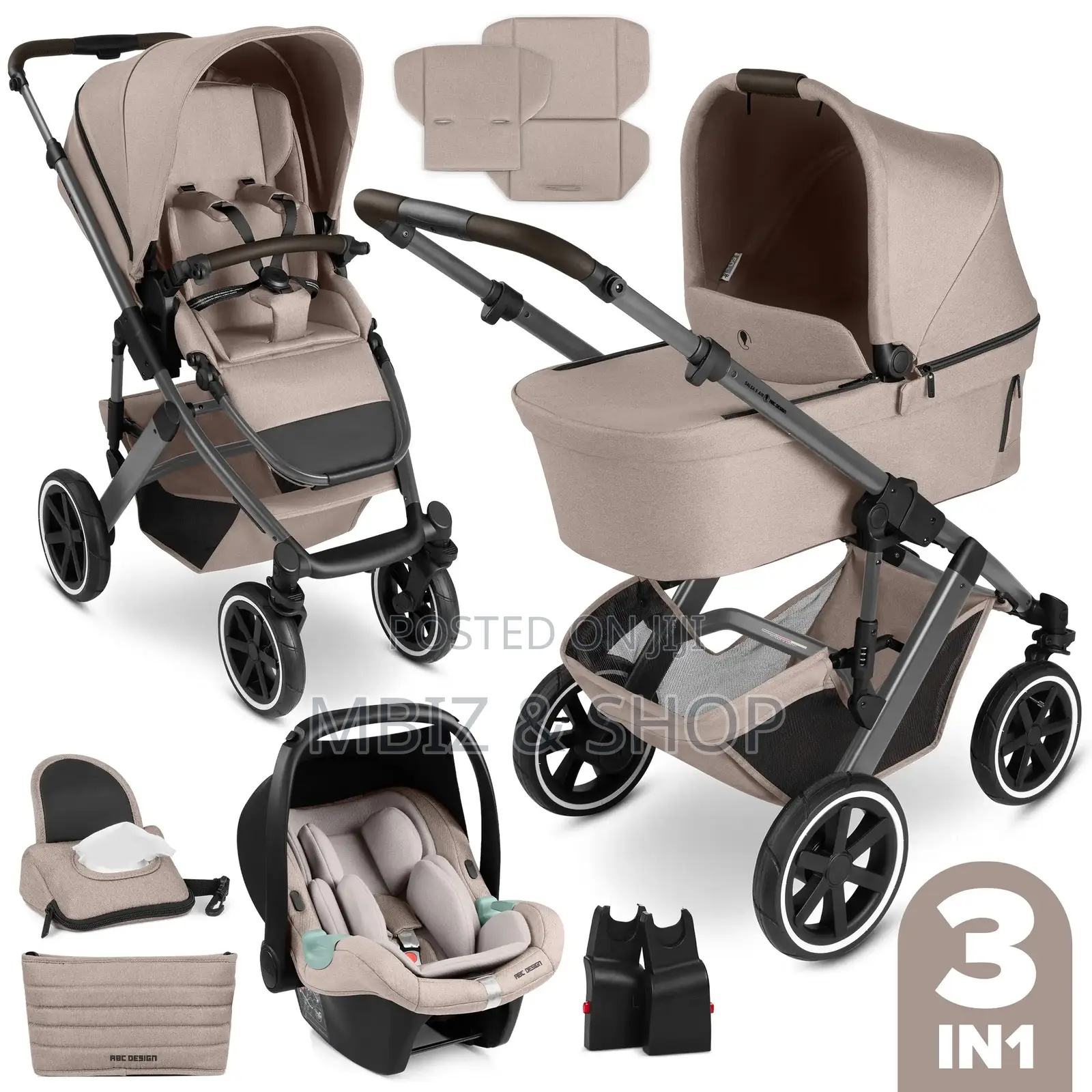 3in1 Baby Stroller Car Seat
