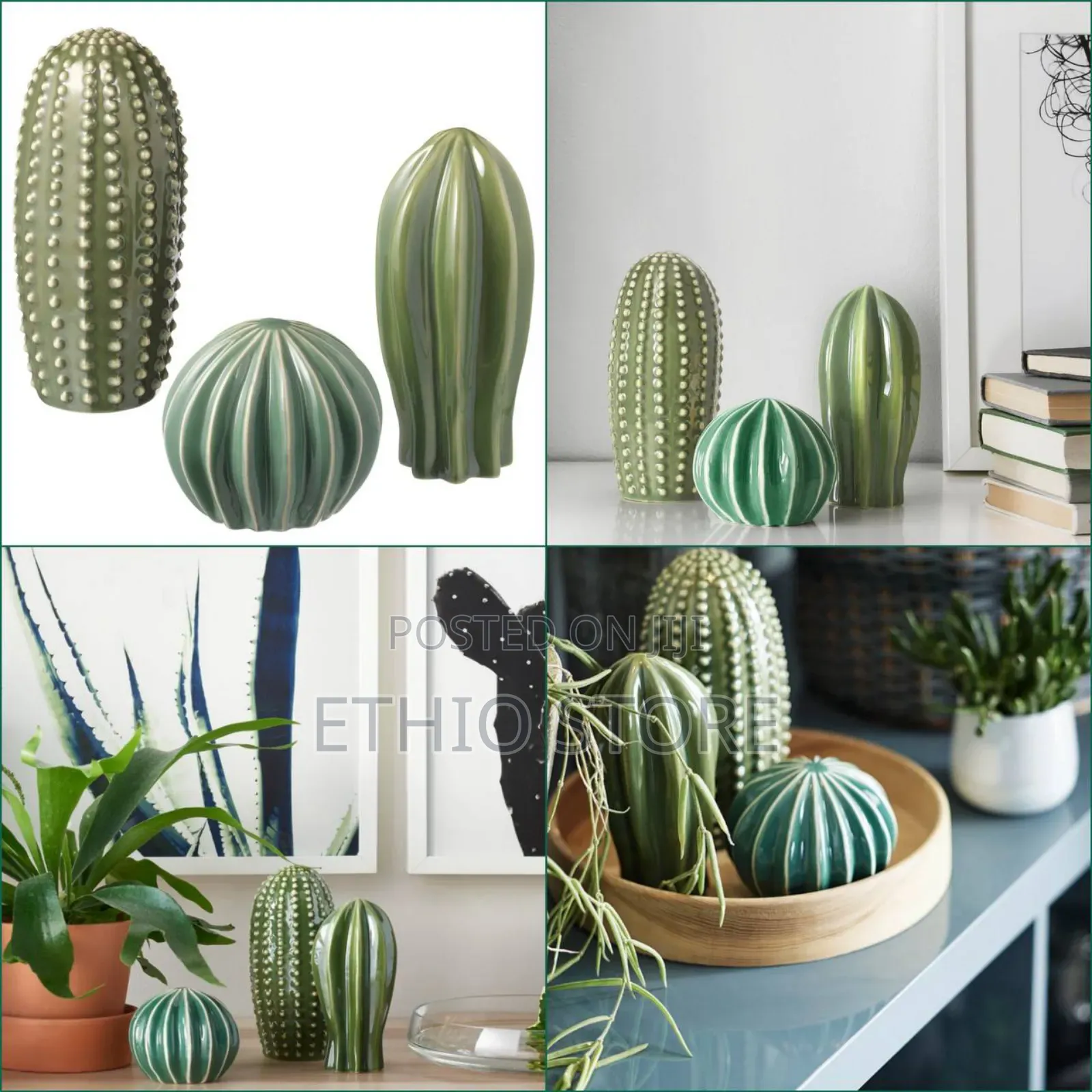 Decoration Set of 3, Green