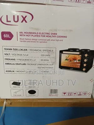Lux Oven 60l Household Electric Oven With Hot Plates (Model Db-835).