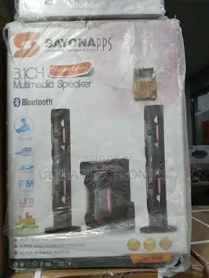 Sayona Speaker SHT-1192bt 3.1 Channel Multimedia Speaker System.