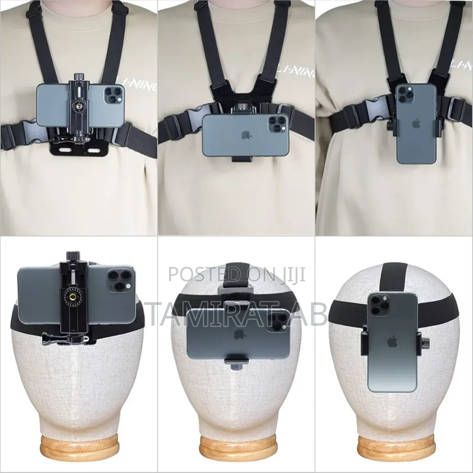 Mobile Phone Chest Head Strap Mount Kit - Action Cameras Smartphones