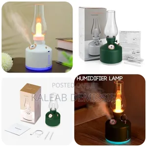 Rechargeable Vintage Lamp Humidifier በኤሌክትሪክ የሚሰራ ለቤት መልካም መዓዛን የሚሰጥ