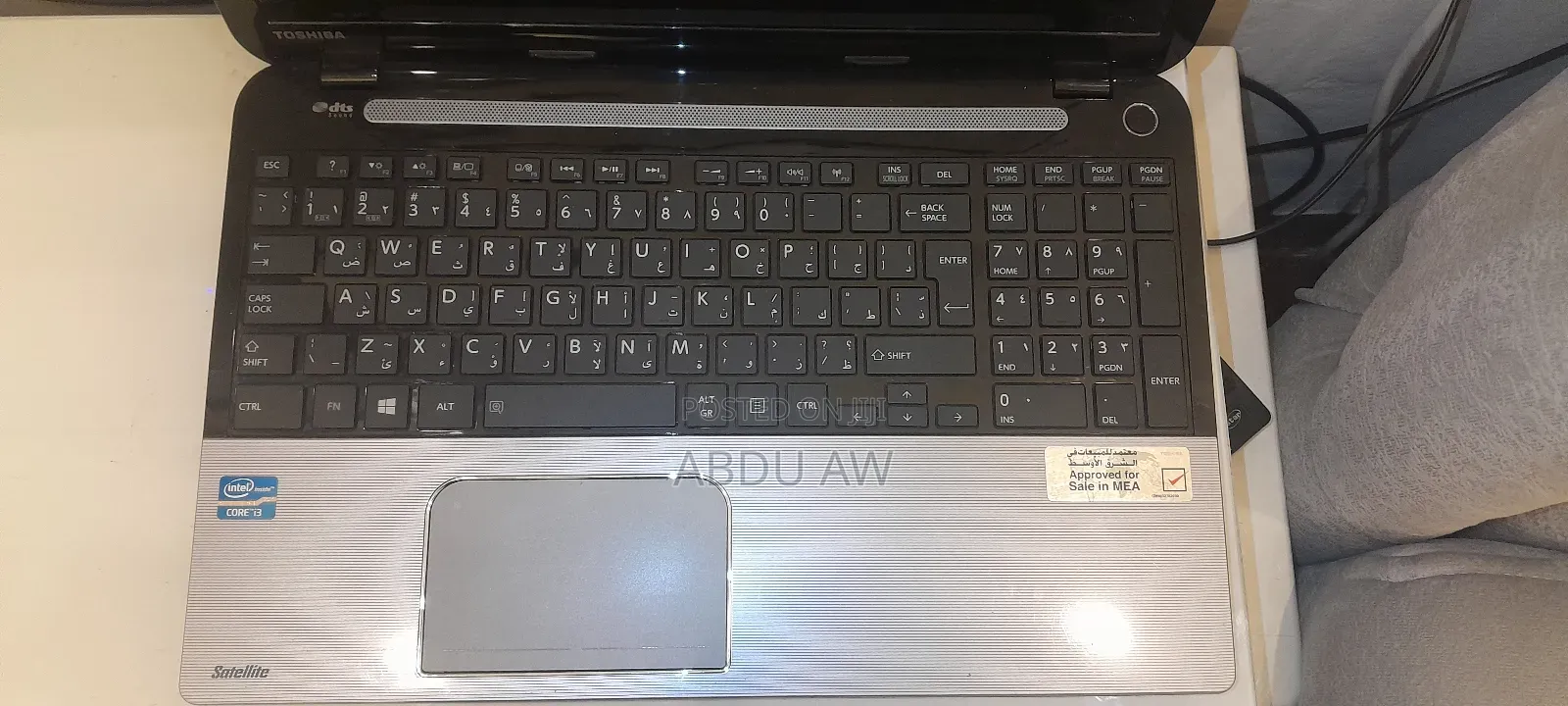 Laptop Toshiba 4GB Intel Core i3 HDD 512GB