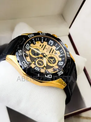 Naviforce Nf8043 Men's Chronograph Watch Featuring a Gold-Tone Dial,