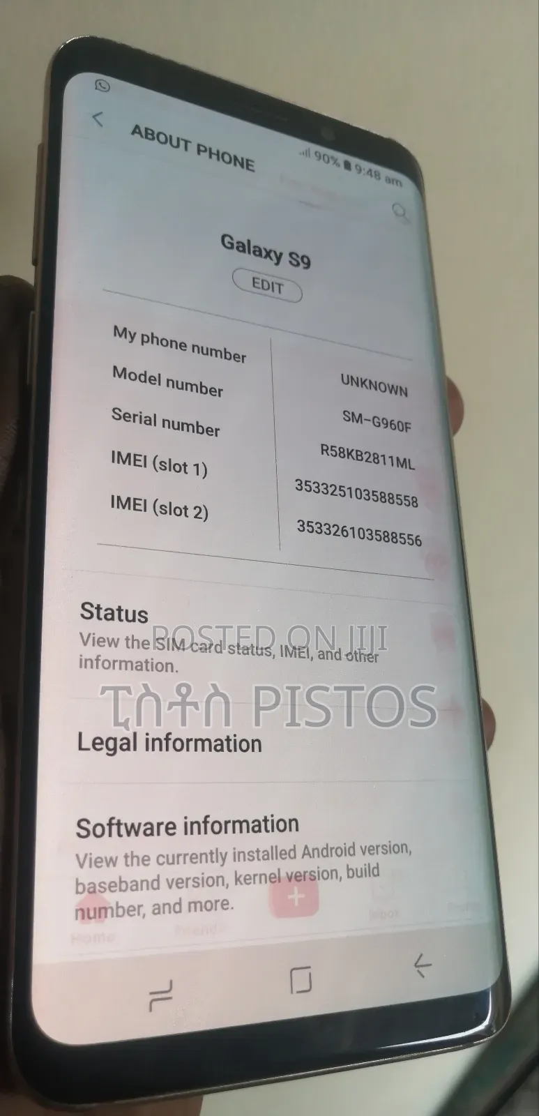 Samsung Galaxy S9 64 GB Gold