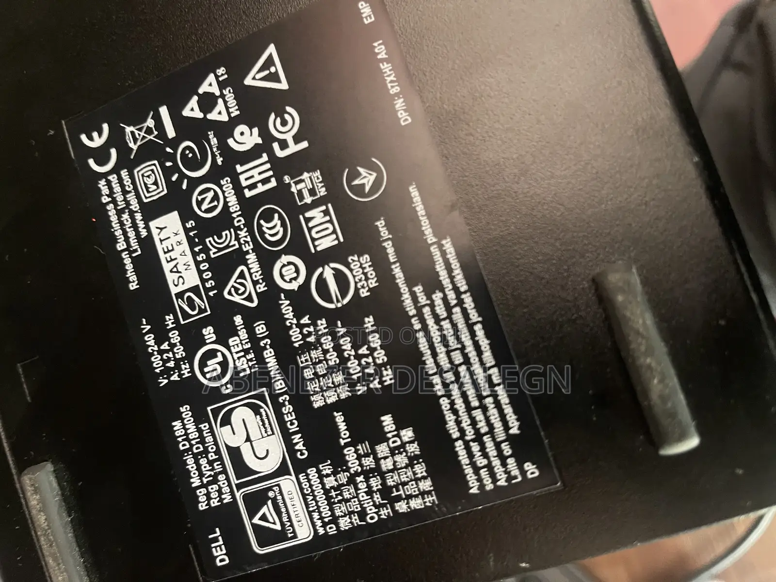 Desktop Computer Dell OptiPlex 3060 4GB Intel Core i3 SSD 512GB