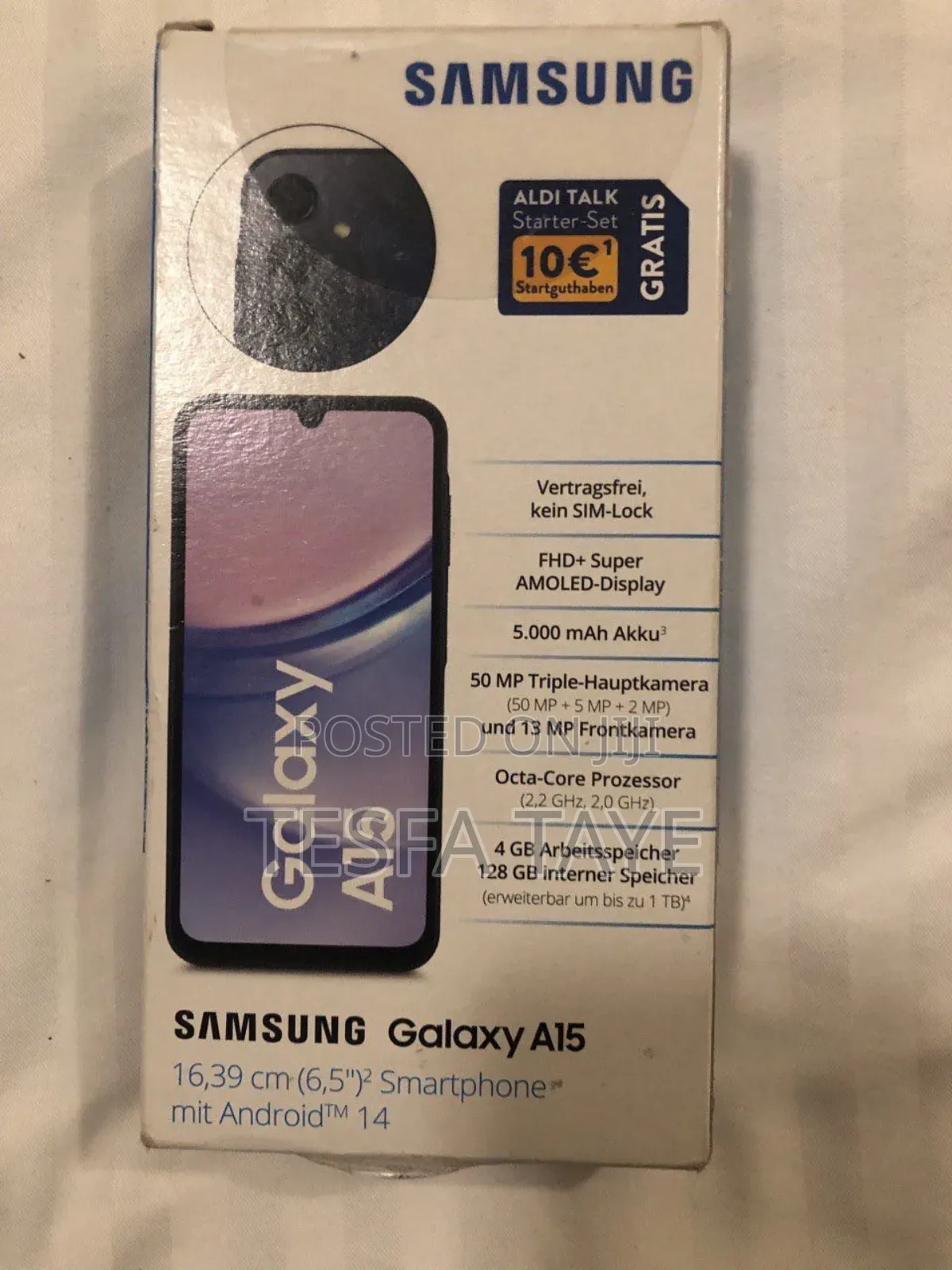New Samsung Galaxy A15 5G 128 GB Black
