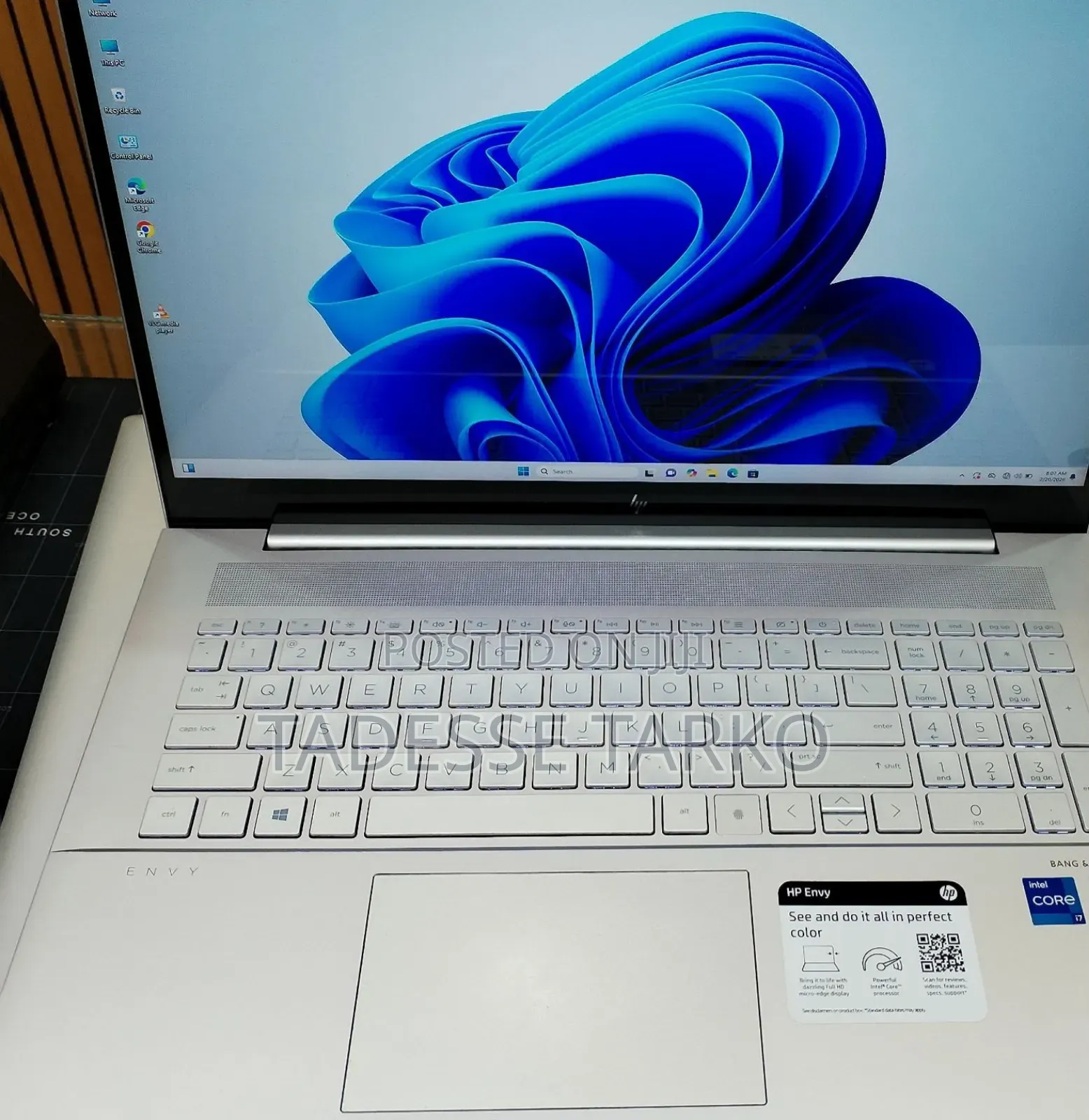 New Laptop HP Envy 17 16GB Intel Core i7 SSD 512GB