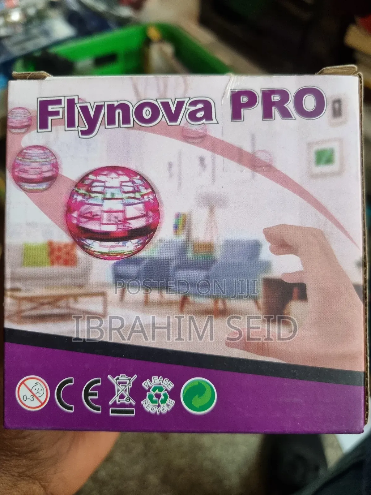 Hand-Operated Flynova Pro, Spherical Flying Toy or Mini-Drone