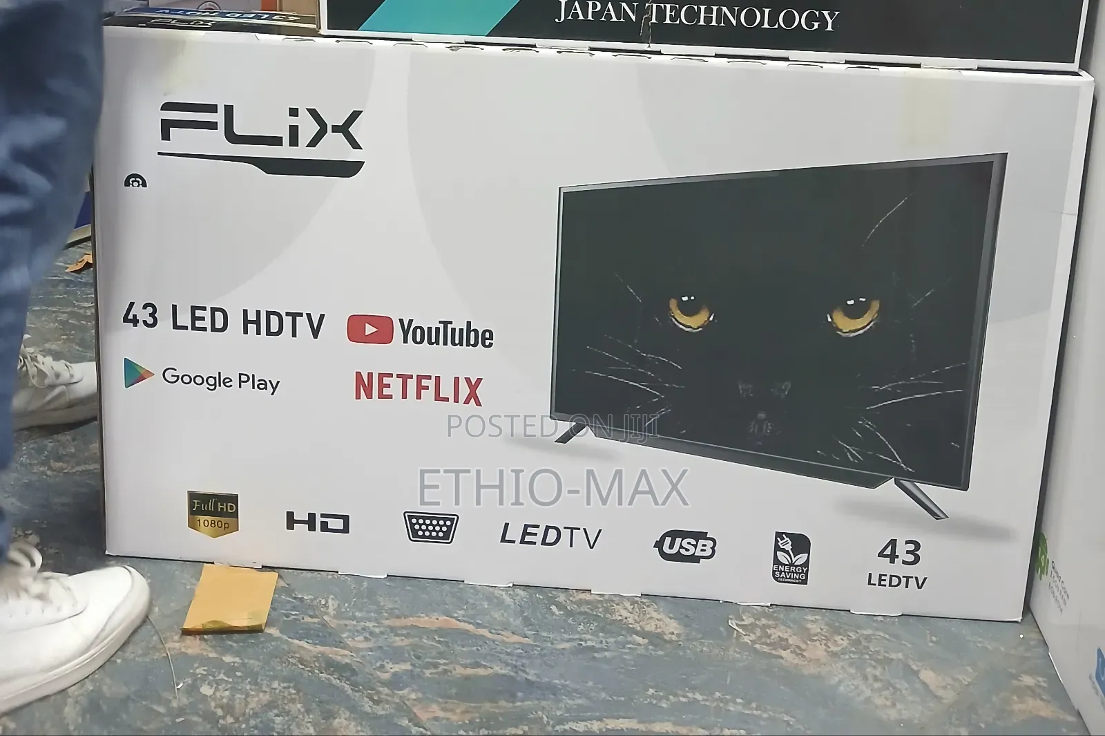 Flix 43” Smart Android Tv – New Arrival | Double Glass | Stylish