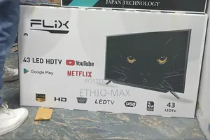 Flix 43” Smart Android Tv – New Arrival | Double Glass | Stylish