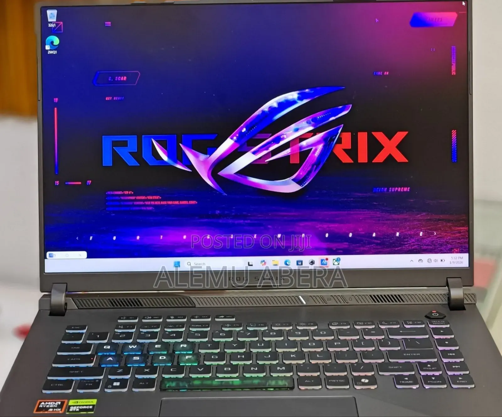 New Laptop Asus ROG Strix G16 G614 16GB AMD Ryzen 9 SSD 1T