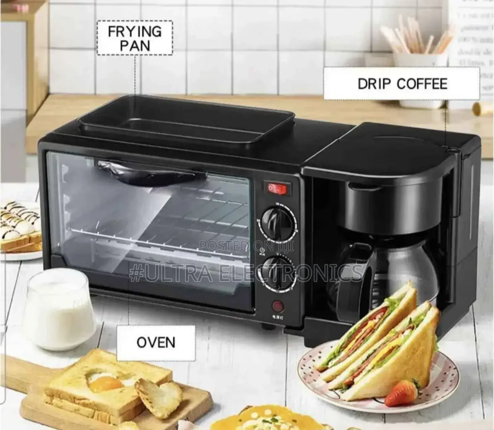 In-1 Breakfast Maker Station That Combines a Coffee Maker,