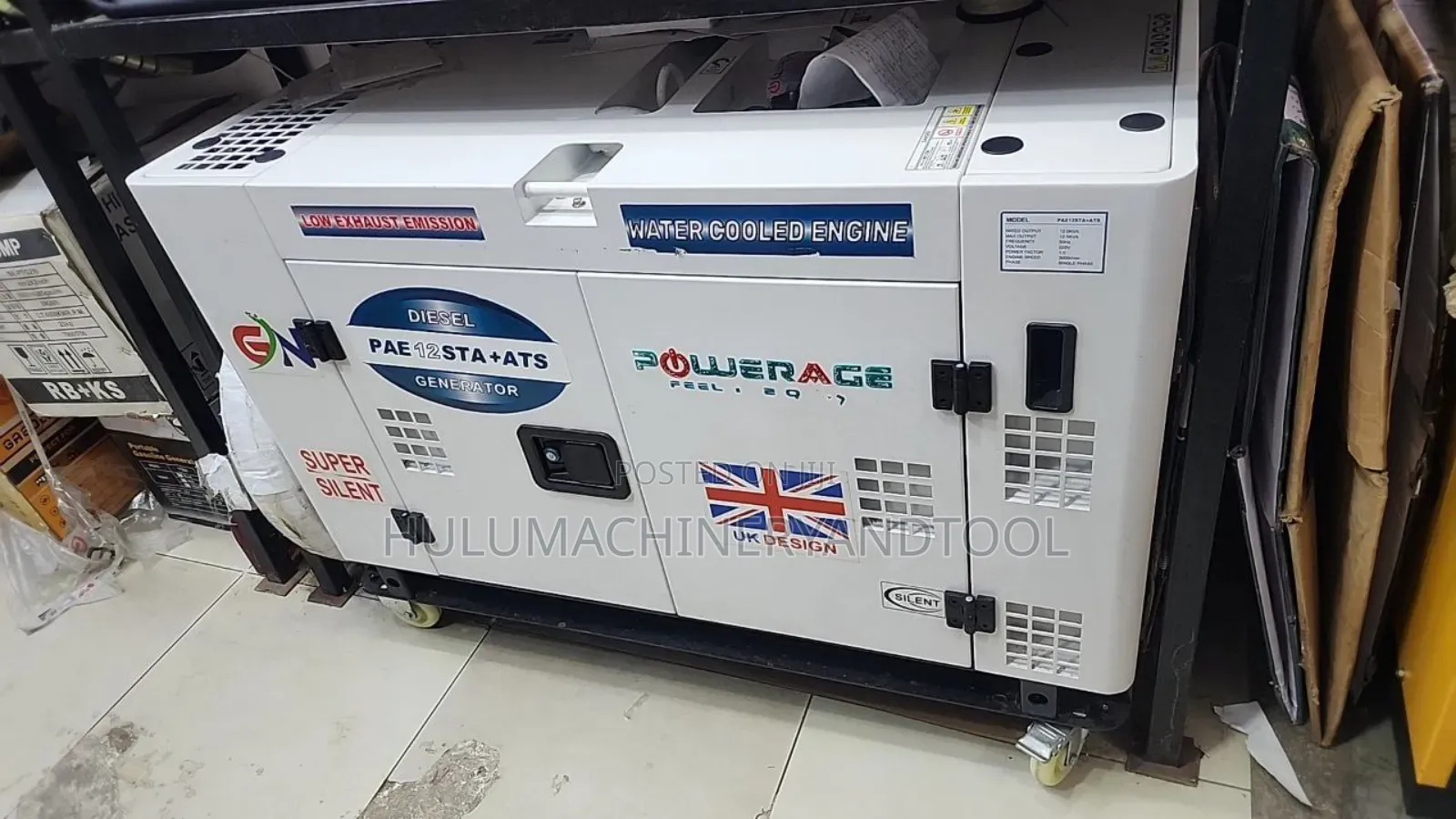 Powerage Pae 12sta+Ats Silent Diesel Generator.