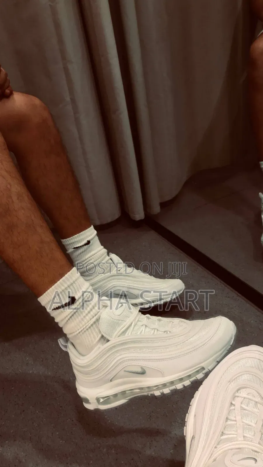 Nike Air Max 97 Triple White High Master Quality Smooth Sneakers