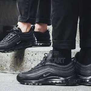 Nike Air Max 97 Triple Black High Master Quality Smooth Sneakers