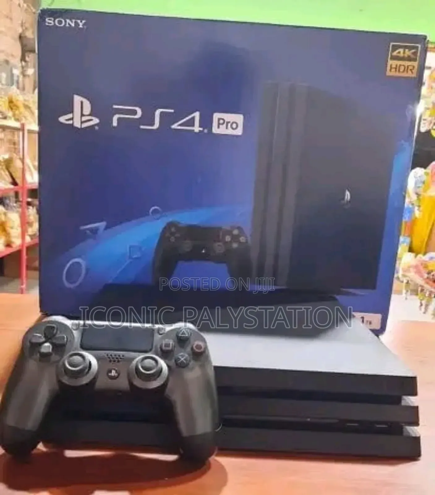 Almost New Palystation 4 Pro Jealbeark With Two Original Joystiks