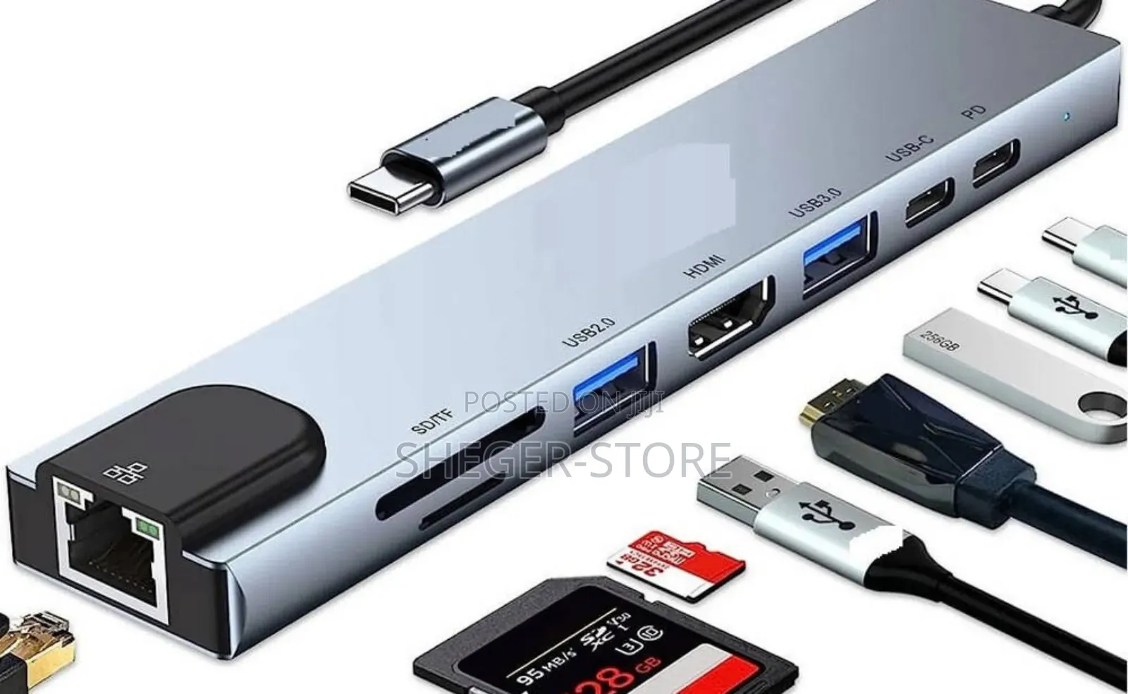 High Quality The 8-in-1 Usb-c Hub Adapter Series