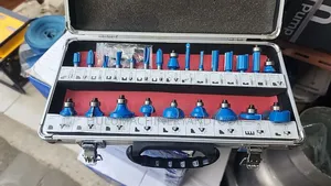 A 24-Piece Tungsten Carbide Tipped Router Bit Set